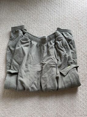 Fleo Olive Green Fleece Sweatpants